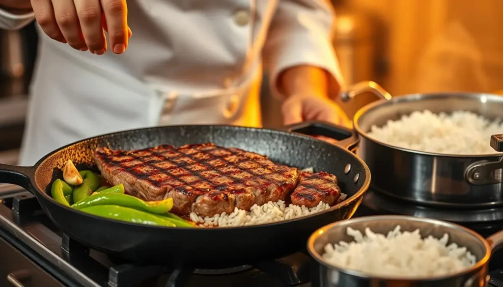 How to Make Delicious Steak Pepper Rice at Home