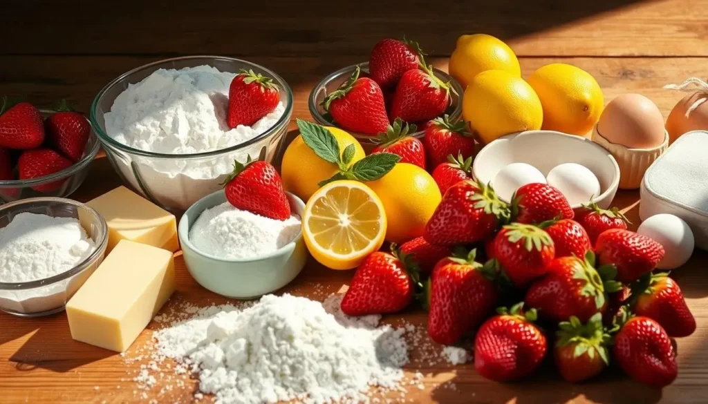 Bake a Burst of Flavor: Strawberry Lemon Cake