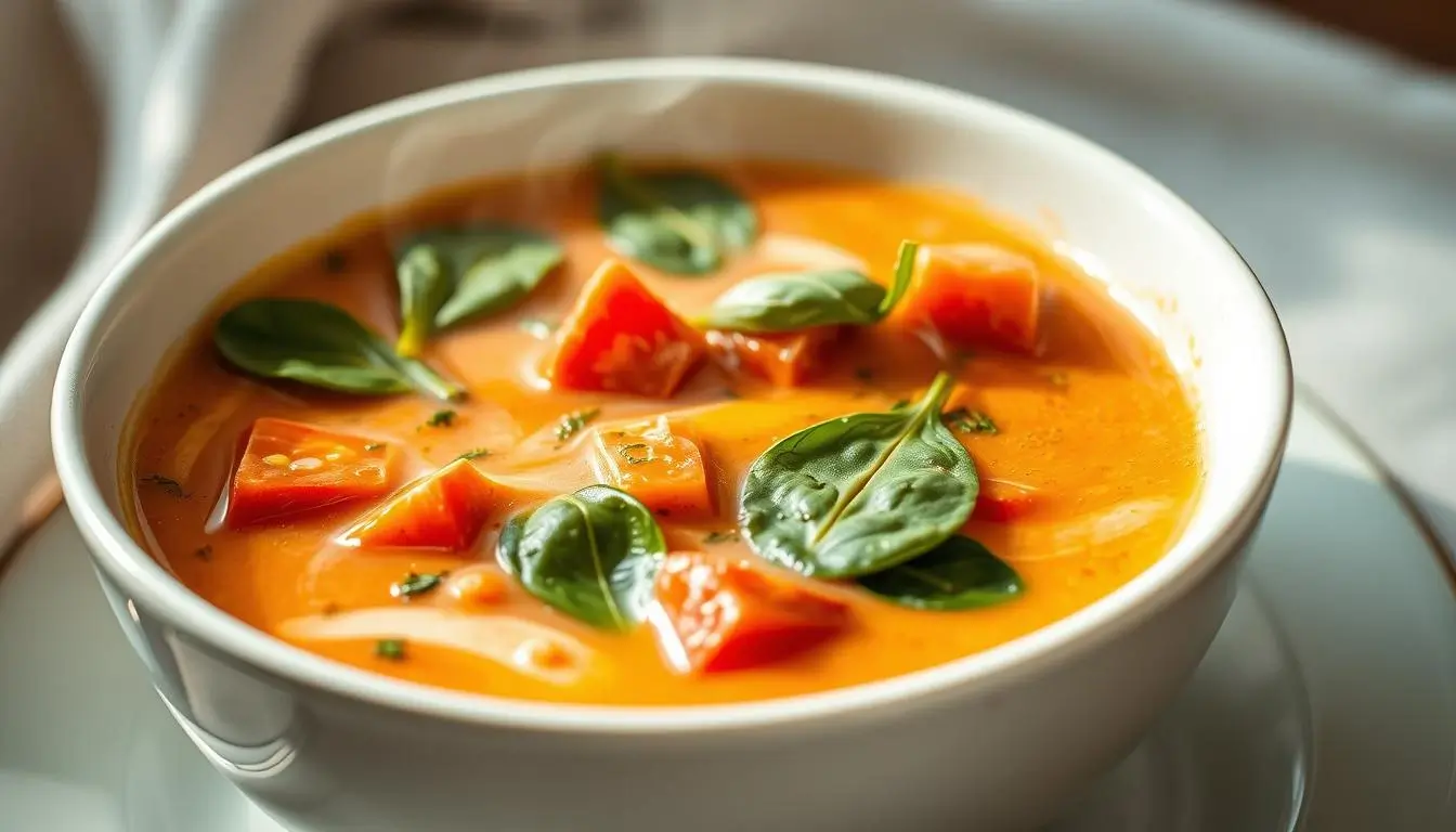 Savor the Flavors of Tomato Florentine Soup