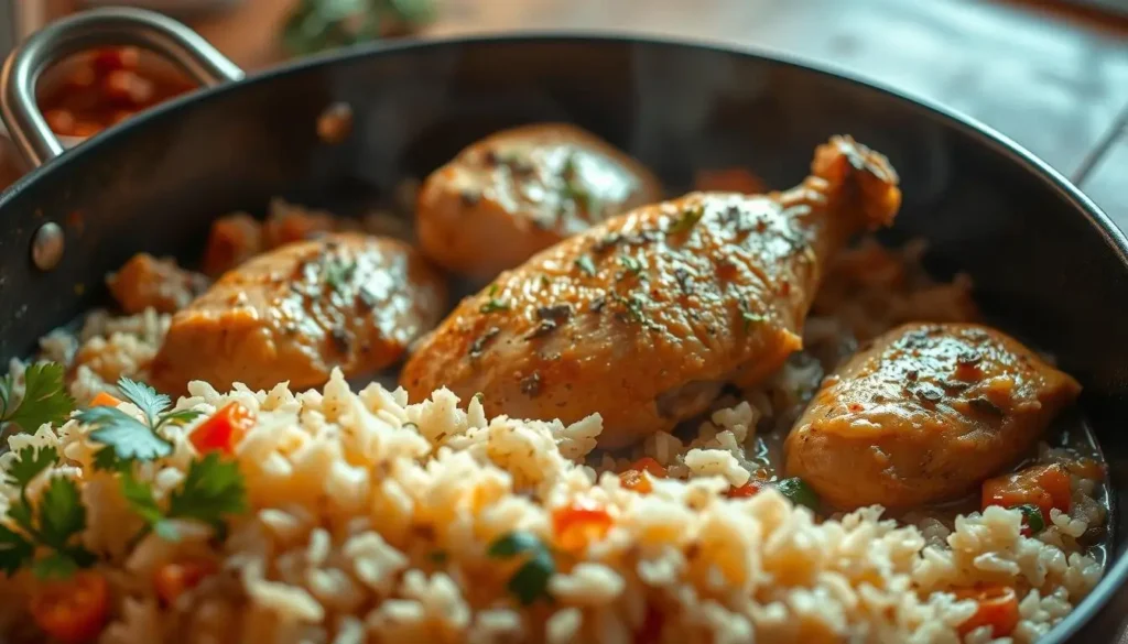 Creamy Smothered Chicken and Rice