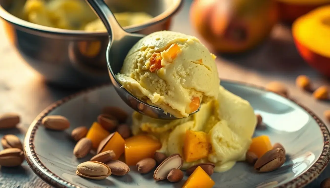 Pistachio Mango Ice Cream