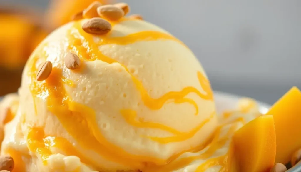 Pistachio Mango Ice Cream