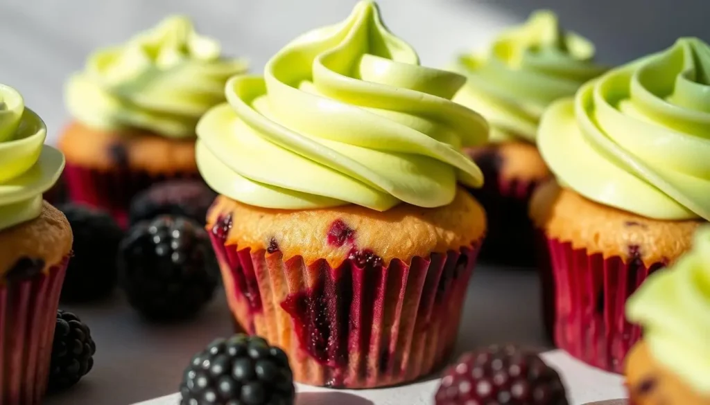 Blackberry Lime Cheesecake Cupcakes Recipe