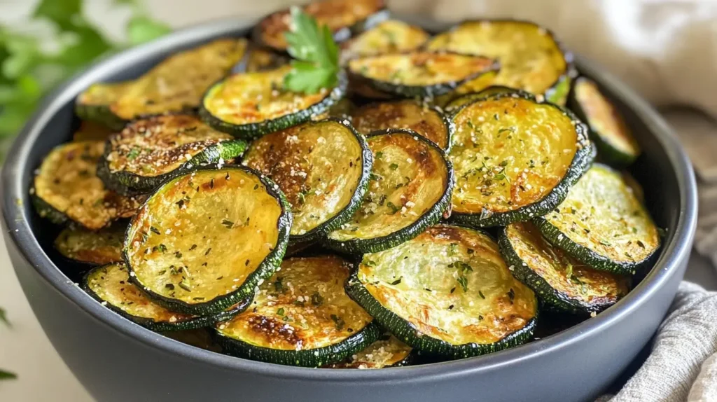 Crispy Baked Zucchini Chips: Healthy Snack Recipe