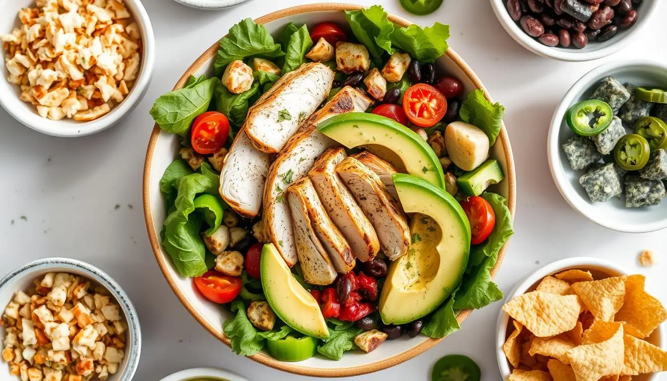 Grilled Chicken & Avocado Salad Bowl