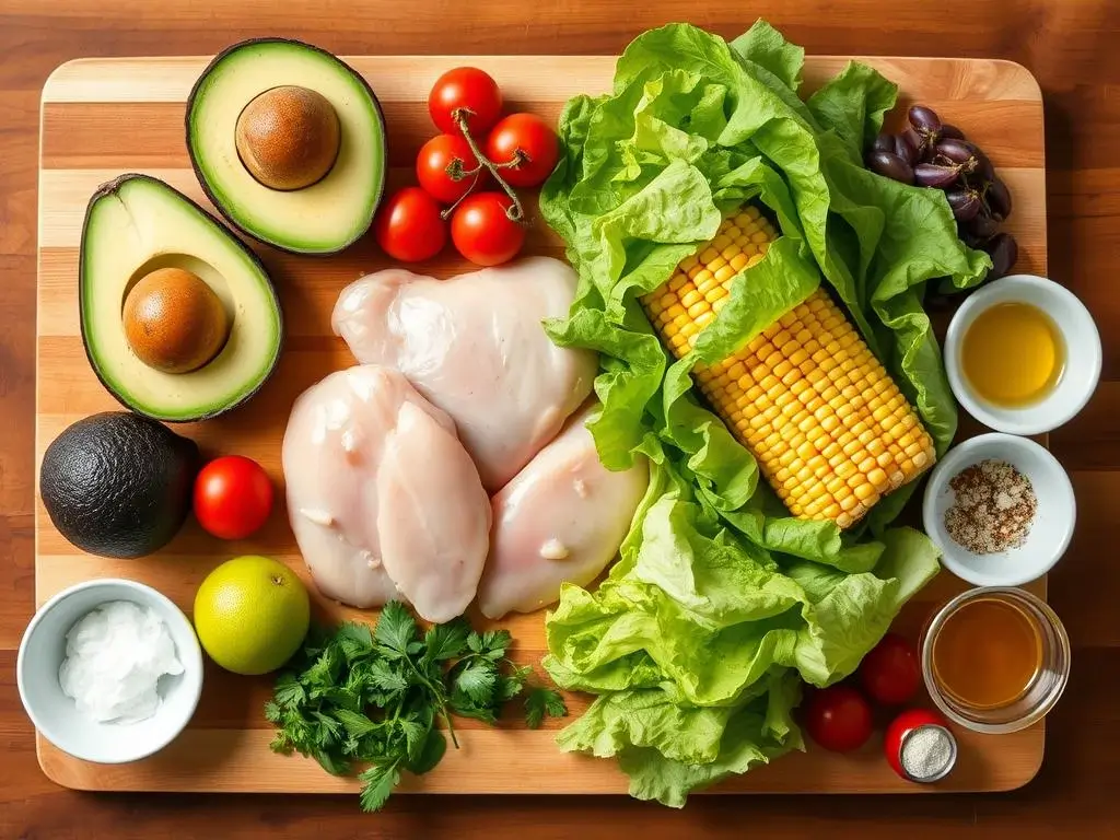 Grilled Chicken & Avocado Salad Bowl