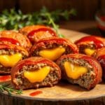 Cheesy Stuffed Meatloaf Bites