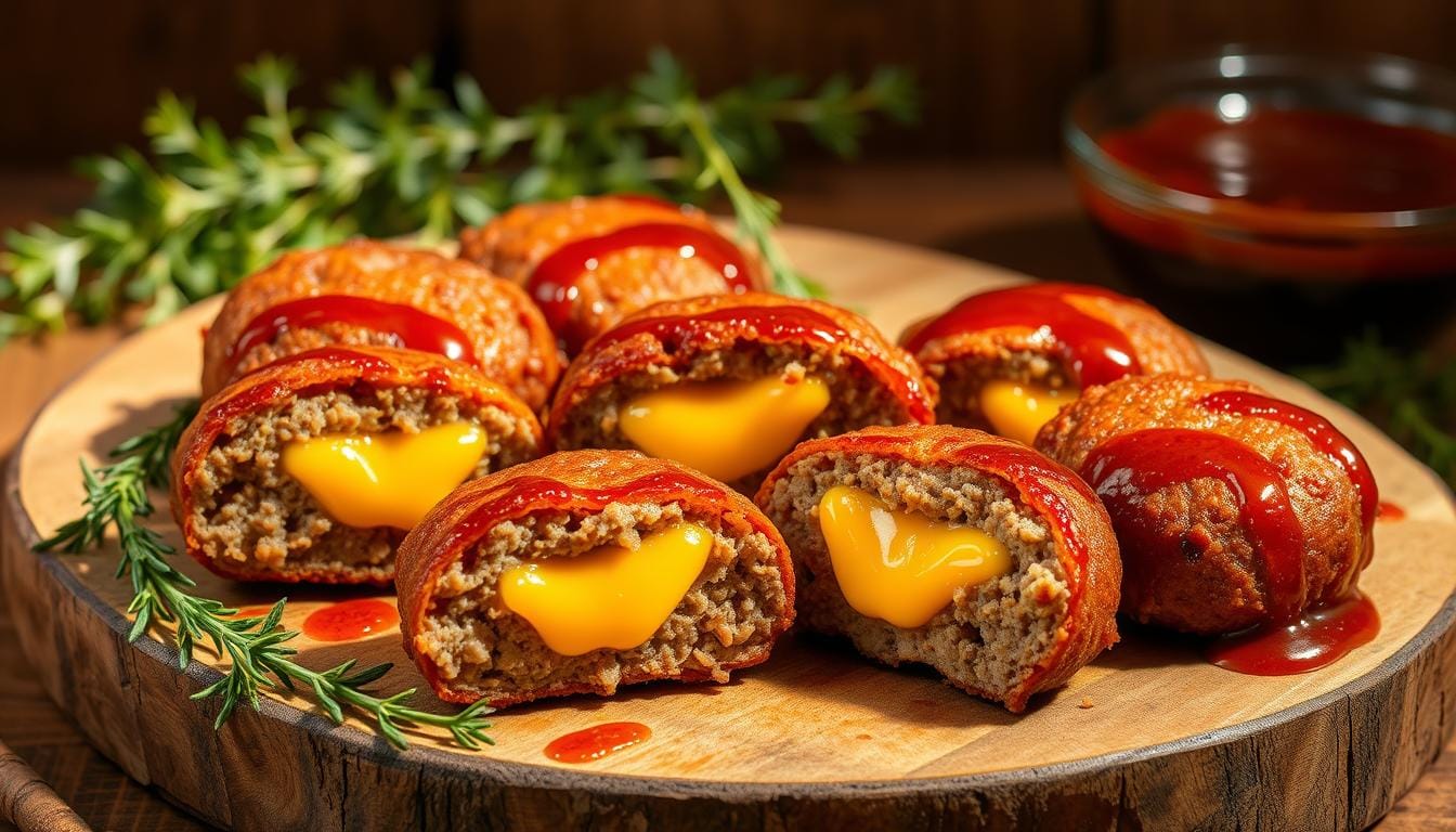 Cheesy Stuffed Meatloaf Bites: The Perfect Party Appetizer