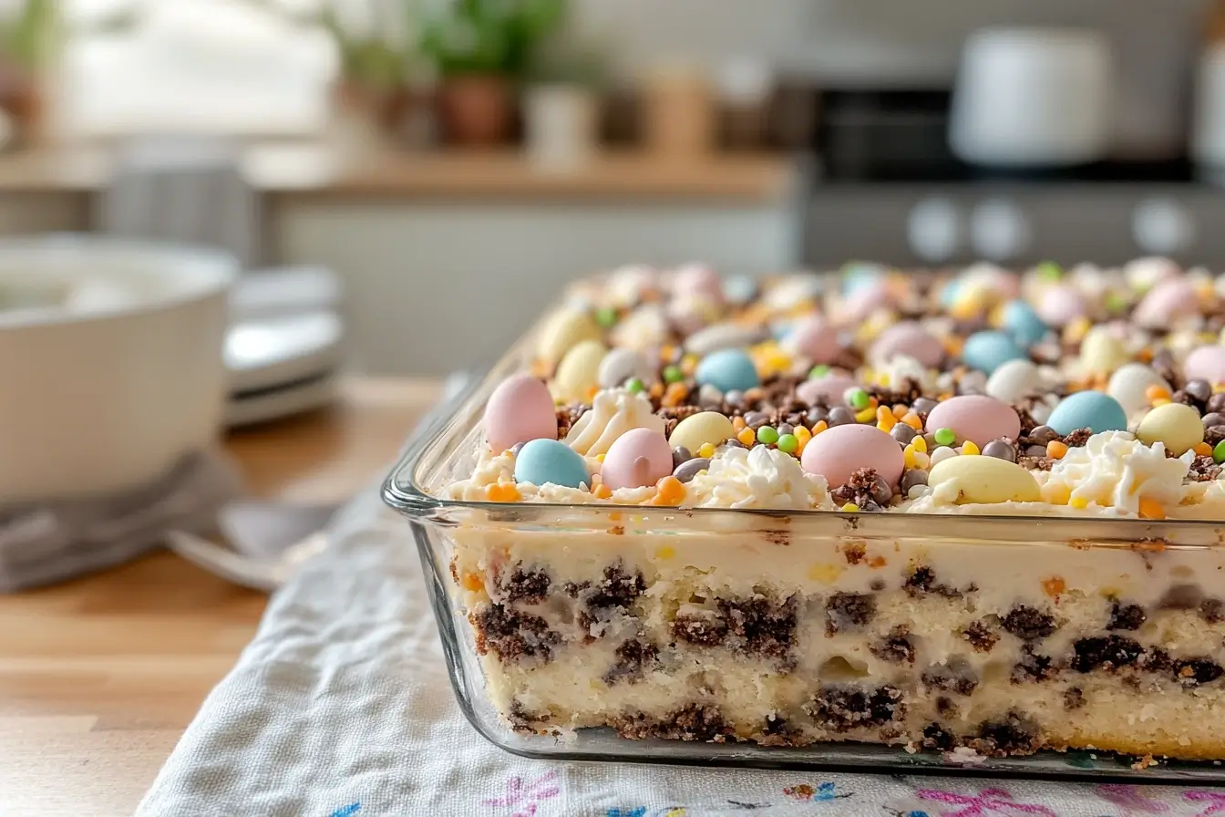 Easter Dirt Cake Casserole