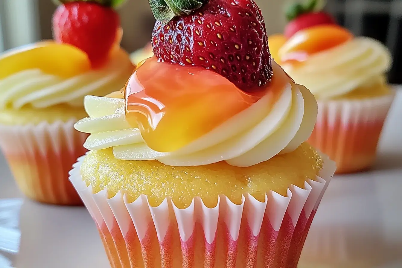Fresh strawberry or mango slices